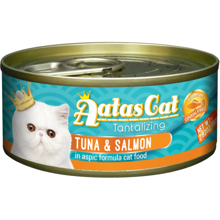 Aatas Cat Tantalizing Tuna & Salmon Cat Canned Food 80g