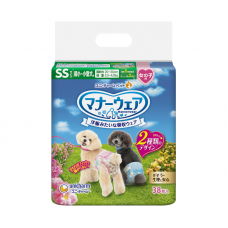 Unicharm Dog Absorbent Diaper Female Extra Small (38 pcs)