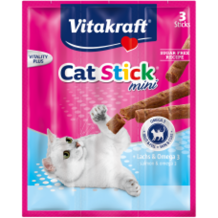 Vitakraft Cat Stick Mini Salmon & Omega 3 (10 Packs)