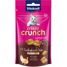 Vitakraft Crispy Crunch with Turkey & Chia Seeds 60g (3 Packs)