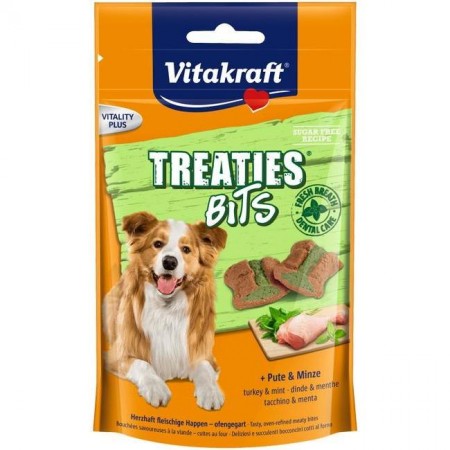 Vitakraft Dog Treaties Bits Turkey & Mint 120g (3 Packs)