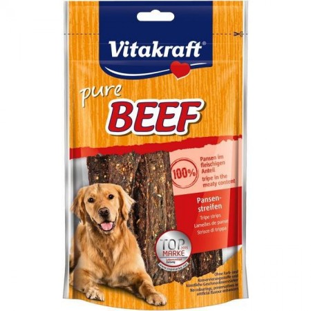 Vitakraft Dog Treats Pure Beef Tripe 80g (2Pkt)