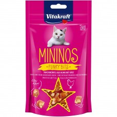 Vitakraft Mininos Chicken & Cheese Punky Bits 40g (3Pkt)