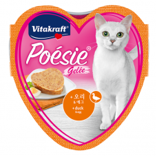 Vitakraft Poesie Hearts Duck & Egg Cat Canned Food 85g (6 cans)
