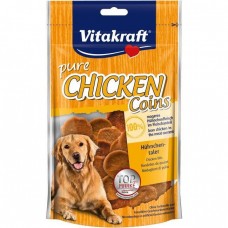 Vitakraft Pure Chicken Coins Dog Treat 80g (2Pkt)
