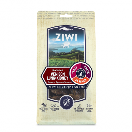 Ziwi Peak Air Dried Venison Lung & Kidney Dog Treats 60g