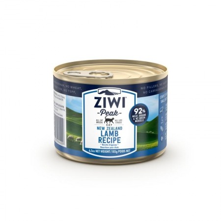 Ziwi Peak Cat Canned Food NZ Lamb Recipe 185g  (6 cans)