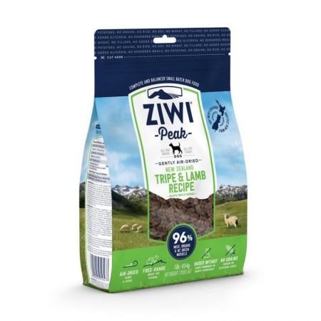 Ziwi Peak Dog Food Air Dried Tripe & Lamb Recipe Dog 454g
