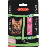 Zolux Green Reflective Harness Kit For Cats