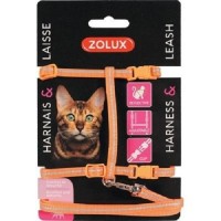 Zolux Orange Reflective Harness Kit For Cats