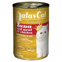 Aatas Cat Essential Tuna Red Meat & Chicken Cat Canned Food 400g Carton (24 Cans)