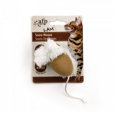 AFP Snow Mouse with Catnip Infused Cat Toy