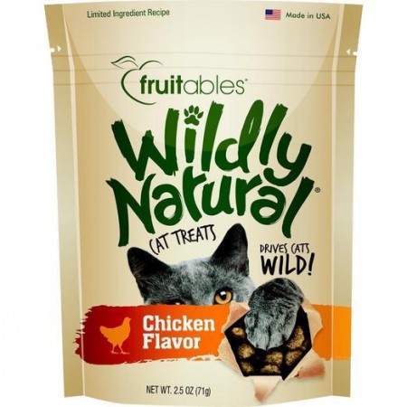 Fruitables Wildly Natural Chicken Cat Treats 71g (3 Packs)