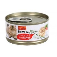 Aristo Cats Premium Plus Chicken & Red Snapper 80g Carton (24 Cans)