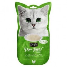 Kit Cat Purr Puree Plus Collagen Care Chicken & Collagen 15g x 4pcs (4 Packs)
