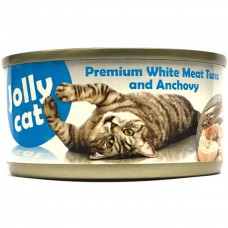 Jolly Cat Premium White Meat Tuna & Anchovy 80g