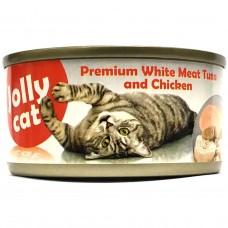 Jolly Cat Premium White Meat Tuna & Chicken 80g Carton (24 Cans)