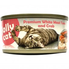 Jolly Cat Premium White Meat Tuna & Crab 80g Carton (24 Cans)