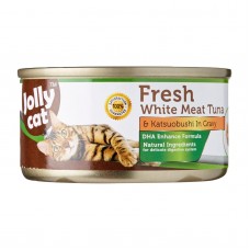 Jolly Cat Fresh White Meat Tuna And Katsuobushi In Gravy 80g Carton (24 Cans)