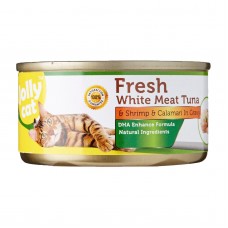 Jolly Cat Fresh White Meat Tuna And Shrimp And Calamari In Gravy 80g Carton (24 Cans)