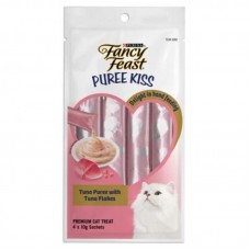 Fancy Feast Puree Kiss Tuna Puree with Tuna Flakes Cat Treats 10g x 4