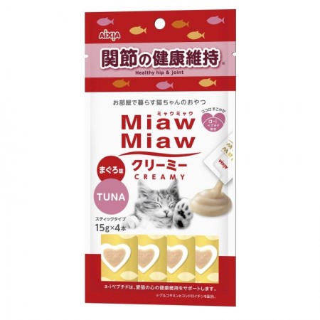 Aixia Miaw Miaw Creamy Tuna (Healthy Hip & Joint) 15g X 4S (3 Packs)