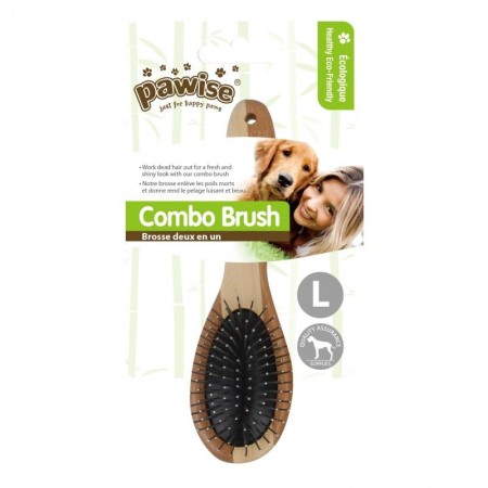 Pawise Premium Bamboo Combo Brush