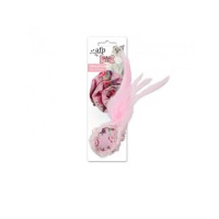 AFP Shabby Chic Cat Flower & Feather Pink Ball Cat Toy