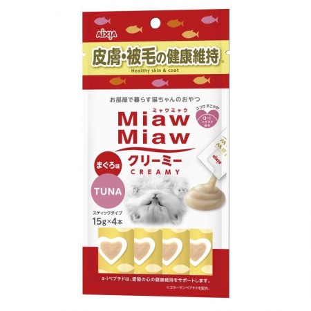 Aixia Miaw Miaw Creamy Tuna (Healthy Skin & Coat) 15g x 4s