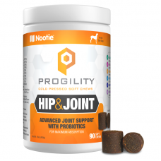 Nootie Progility Hip  & Joint (Advanced Joint Support with Probootics) Soft Chews For Dogs 90ct