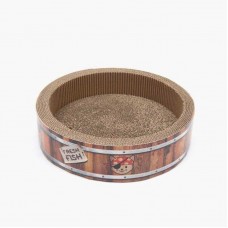 Catit Play Pirates Barrel Scratcher with Catnip Small For Cats