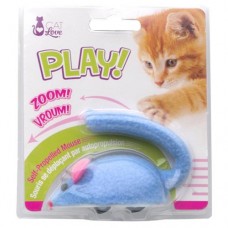 Cat Love Play Speedy Mouse Blue