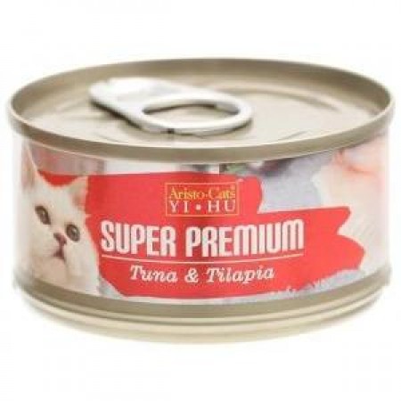 Aristo Cats Super Premium Tuna & Tilapia 80g Carton (24 Cans)