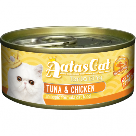 Aatas Cat Tantalizing Tuna & Chicken Cat Canned Food 80g
