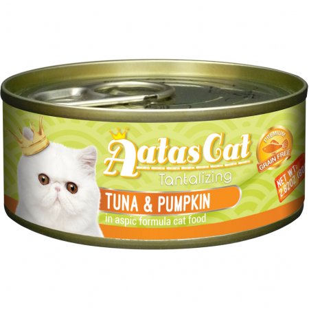 Aatas Cat Tantalizing Tuna & Pumpkin Cat Canned Food 80g Carton (24 Cans)