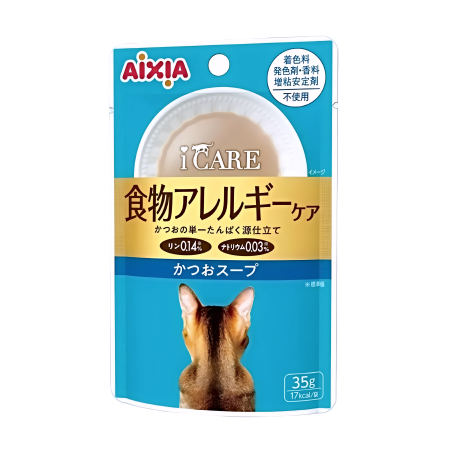 Aixia Cat Pouch i CARE Monoprotein Skipjack Tuna Soup 35g x12