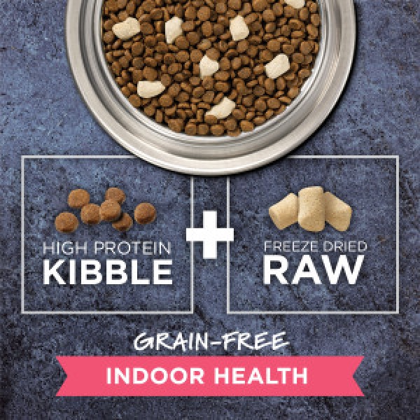 Instinct Raw Boost Kibble + Raw Freeze Dried Healthy Indoor Grain-Free Recipe with Real Chicken Cat Dry Food 5lb