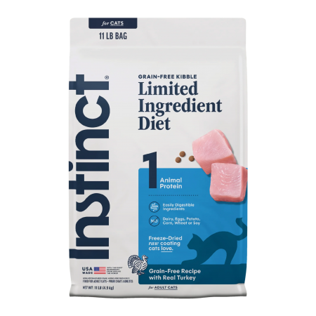 Instinct Cat Dry Food Limited Ingredients Diet Recipe w/Turkey 11lb