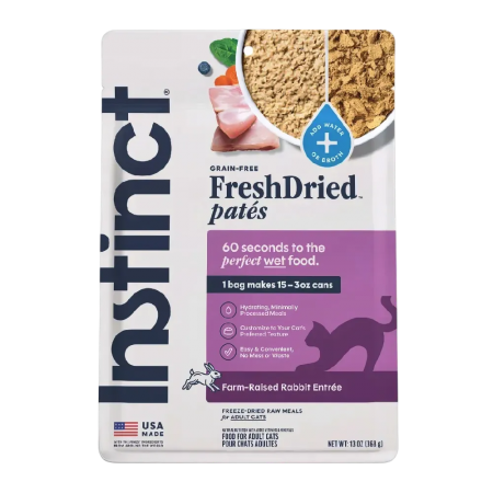 Instinct Cat Fresh Dried Pates Rabbit Entree 13oz