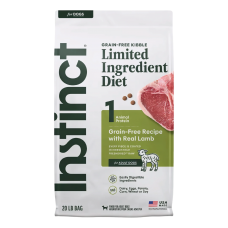 Instinct Dog Dry Food Limited Ingredients Diet Recipe w/Lamb 20lb