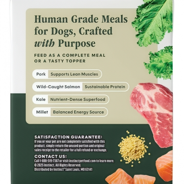 Instinct Dog Wet Crafted Meals Pork & Wild-Caught Salmon 11oz (2 packs)