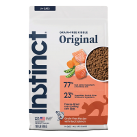 Instinct Cat Dry Food Original Grain-Free Recipe w/Salmon 10lb Instinct Cat Dry Food Original Grain-Free Recipe w/Salmon 10lb