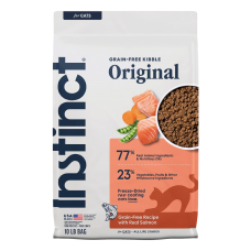 Instinct Cat Dry Food Original Grain-Free Recipe w/Salmon 10lb Instinct Cat Dry Food Original Grain-Free Recipe w/Salmon 10lb