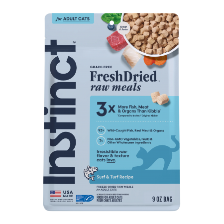 Instinct Cat Freeze Dried Raw Meals Wild-Caught Pollock Recipe 9oz