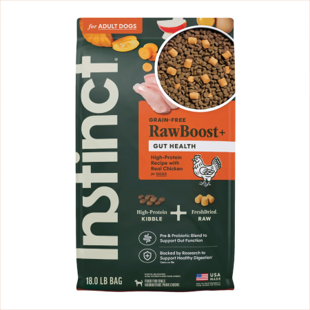 Instinct Dog Raw Boost Gut Health Recipe w/Chicken 18lb