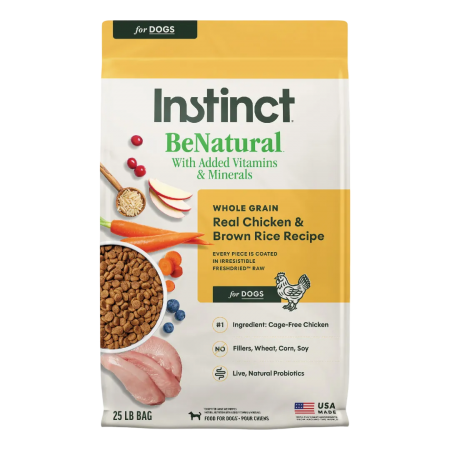 Instinct Dog Be Natural Recipe Chicken and Brown Rice 25lb