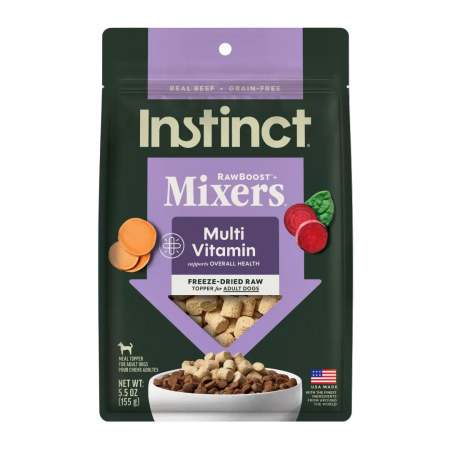 Instinct Dog Freeze Dried Raw Mixers Multivitamins Beef 5.5oz