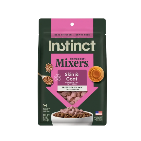 Instinct Dog Freeze Dried Raw Mixers Skin & Coat 5.5oz