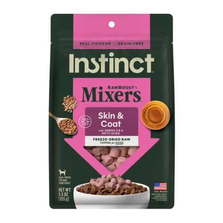 Instinct Dog Freeze Dried Raw Mixers Skin & Coat 5.5oz
