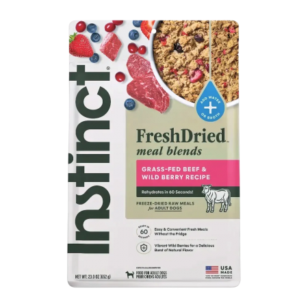 Instinct Dog Fresh Dried Meal Blend Beef & Wild Berries 23oz